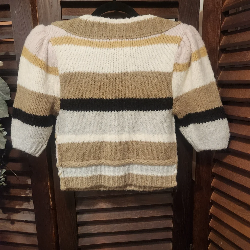 Free People Multicolor Striped Sweater